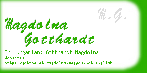 magdolna gotthardt business card